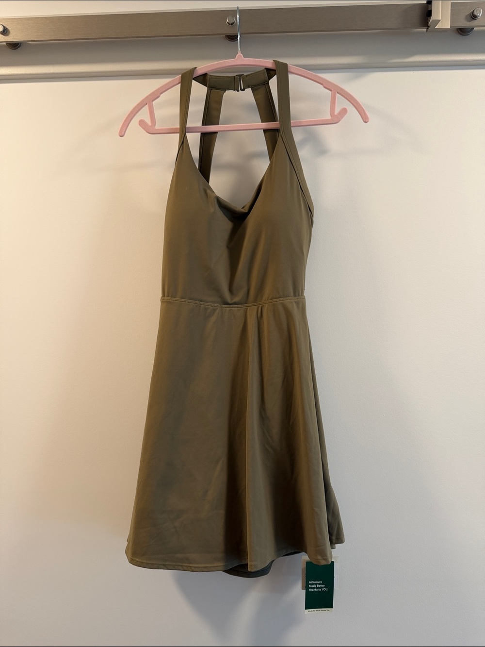 HALARA Olive Green Mini Dress